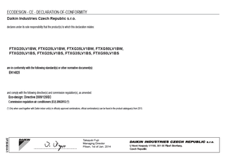 FTXG_LW-S_3P364044-1_Declaration of conformity_English download